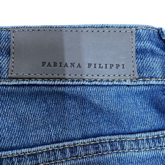 Fabiana Filippi Mid Rise Skinny Leg Jeans *MISSING SIZE TAG* Women's NWT FLAW - Picture 4 of 9